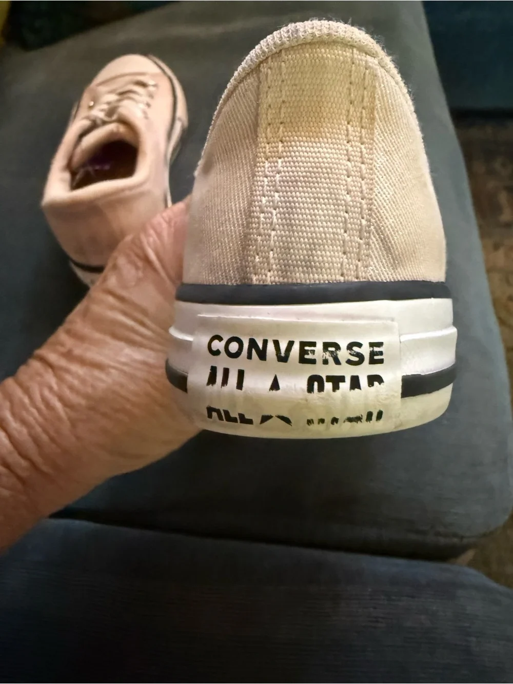 Converse Kids Low Top Sneakers in Light Pink and White